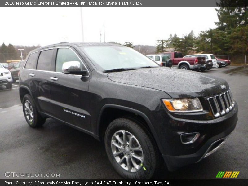 Brilliant Black Crystal Pearl / Black 2016 Jeep Grand Cherokee Limited 4x4