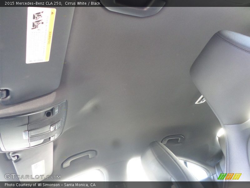 Cirrus White / Black 2015 Mercedes-Benz CLA 250