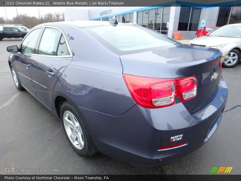 Atlantis Blue Metallic / Jet Black/Titanium 2013 Chevrolet Malibu LS