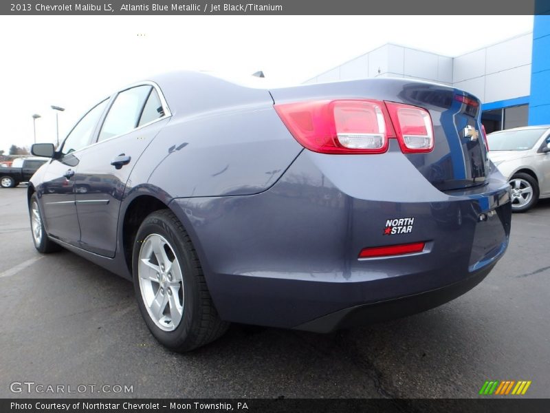 Atlantis Blue Metallic / Jet Black/Titanium 2013 Chevrolet Malibu LS