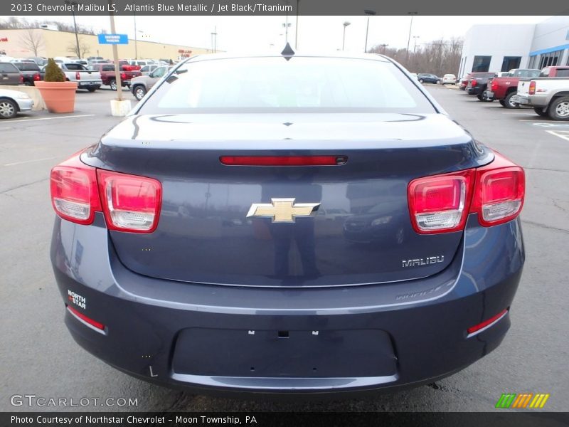 Atlantis Blue Metallic / Jet Black/Titanium 2013 Chevrolet Malibu LS