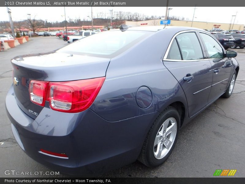 Atlantis Blue Metallic / Jet Black/Titanium 2013 Chevrolet Malibu LS