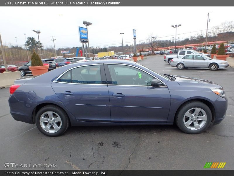 Atlantis Blue Metallic / Jet Black/Titanium 2013 Chevrolet Malibu LS