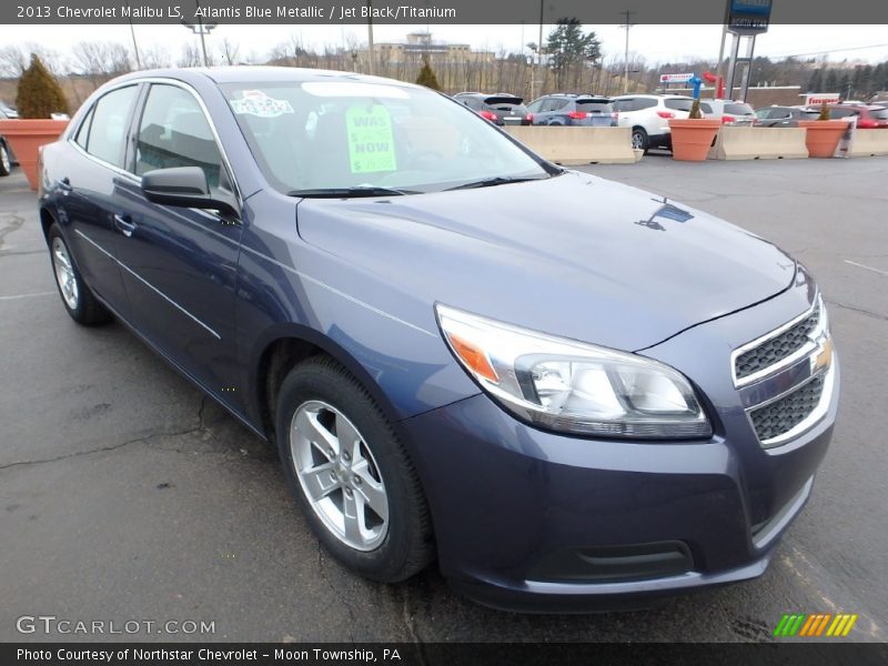 Atlantis Blue Metallic / Jet Black/Titanium 2013 Chevrolet Malibu LS