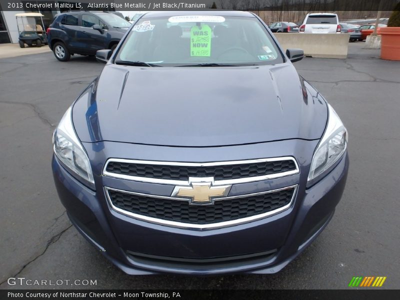 Atlantis Blue Metallic / Jet Black/Titanium 2013 Chevrolet Malibu LS