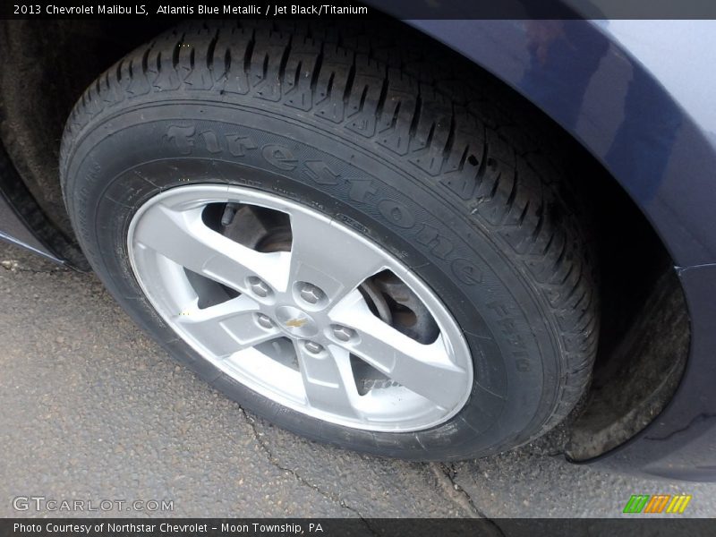 Atlantis Blue Metallic / Jet Black/Titanium 2013 Chevrolet Malibu LS