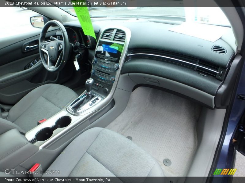 Atlantis Blue Metallic / Jet Black/Titanium 2013 Chevrolet Malibu LS