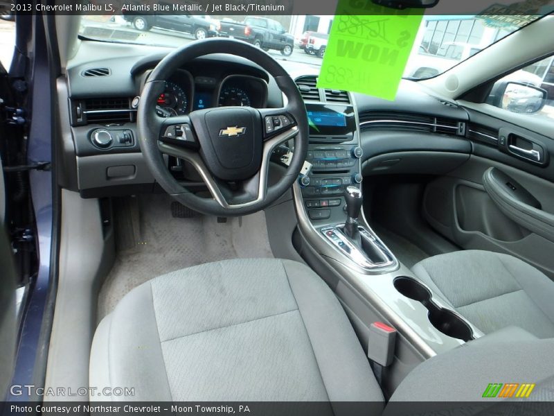 Atlantis Blue Metallic / Jet Black/Titanium 2013 Chevrolet Malibu LS
