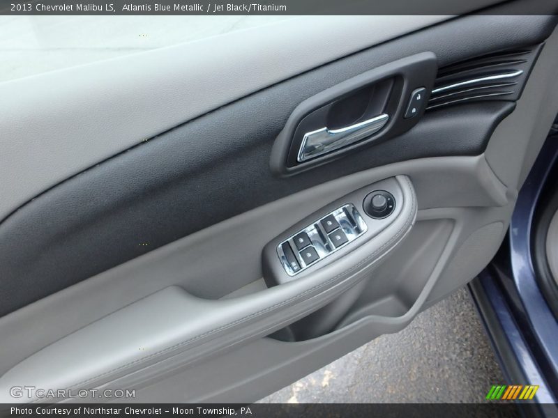 Atlantis Blue Metallic / Jet Black/Titanium 2013 Chevrolet Malibu LS