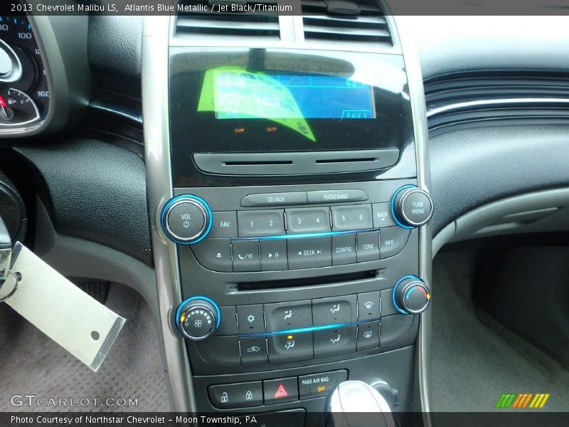 Atlantis Blue Metallic / Jet Black/Titanium 2013 Chevrolet Malibu LS