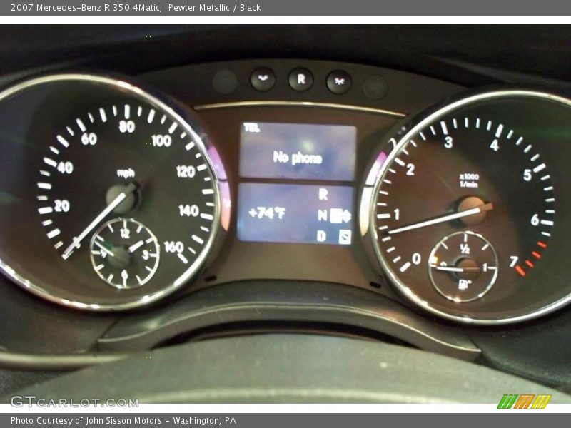 Pewter Metallic / Black 2007 Mercedes-Benz R 350 4Matic