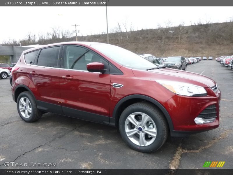 Sunset Metallic / Charcoal Black 2016 Ford Escape SE 4WD