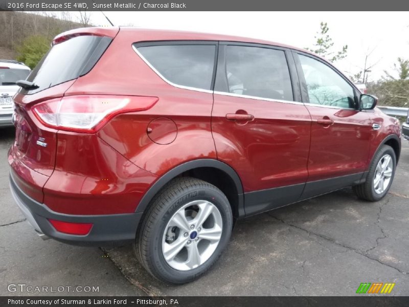 Sunset Metallic / Charcoal Black 2016 Ford Escape SE 4WD