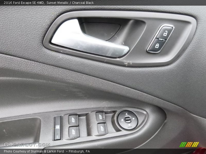 Sunset Metallic / Charcoal Black 2016 Ford Escape SE 4WD