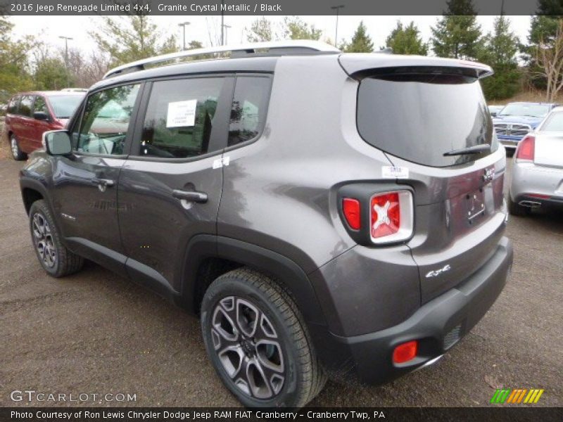 Granite Crystal Metallic / Black 2016 Jeep Renegade Limited 4x4
