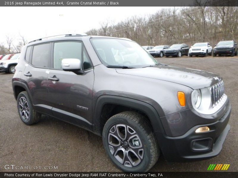 Granite Crystal Metallic / Black 2016 Jeep Renegade Limited 4x4