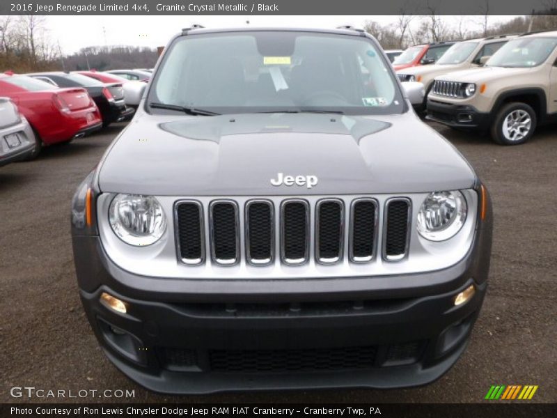 Granite Crystal Metallic / Black 2016 Jeep Renegade Limited 4x4