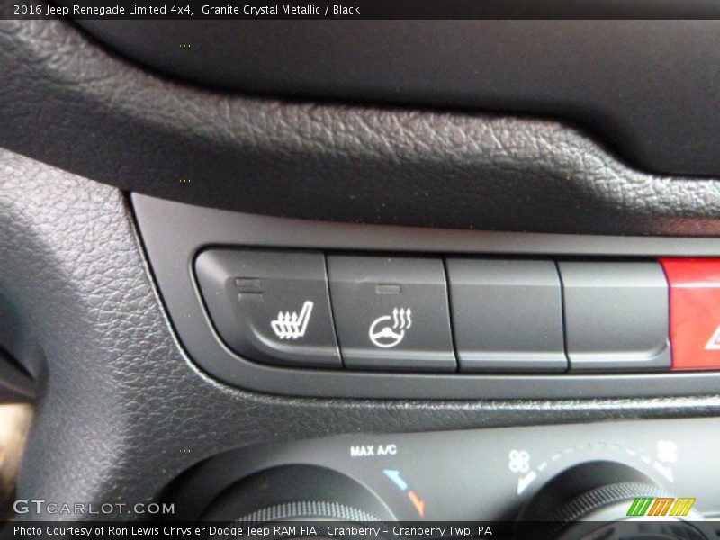 Granite Crystal Metallic / Black 2016 Jeep Renegade Limited 4x4