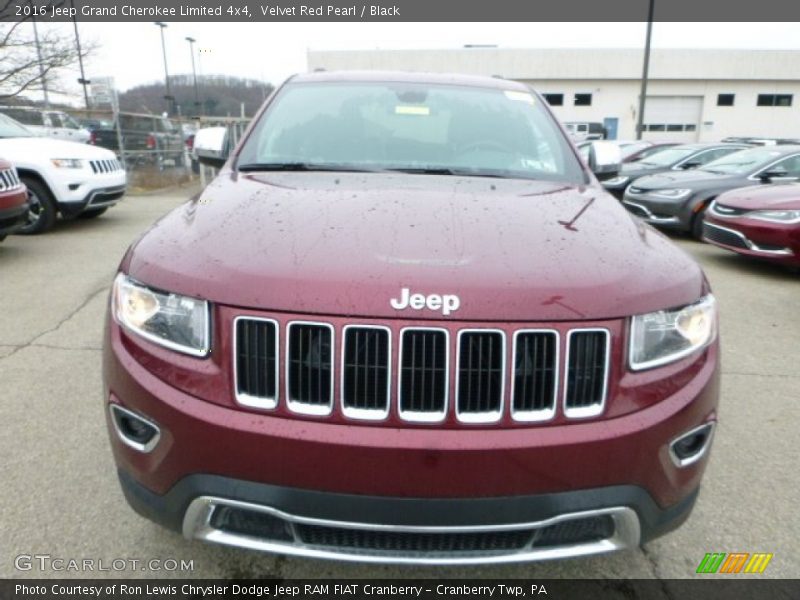 Velvet Red Pearl / Black 2016 Jeep Grand Cherokee Limited 4x4