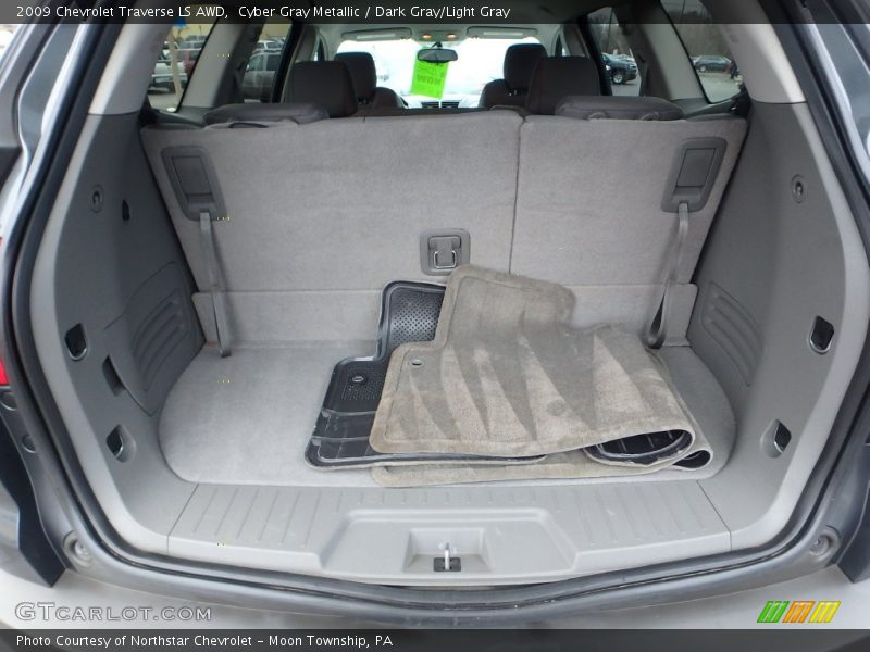 Cyber Gray Metallic / Dark Gray/Light Gray 2009 Chevrolet Traverse LS AWD