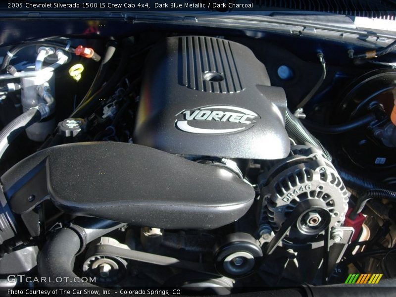 Dark Blue Metallic / Dark Charcoal 2005 Chevrolet Silverado 1500 LS Crew Cab 4x4