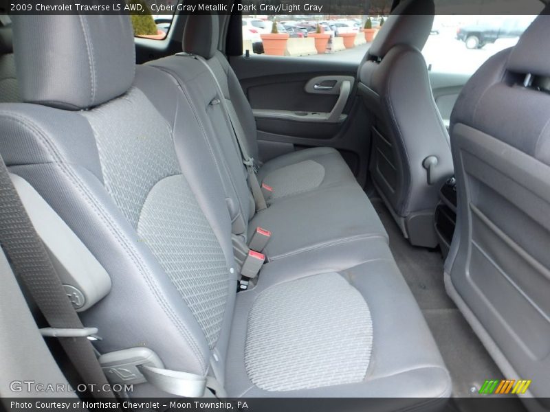 Cyber Gray Metallic / Dark Gray/Light Gray 2009 Chevrolet Traverse LS AWD