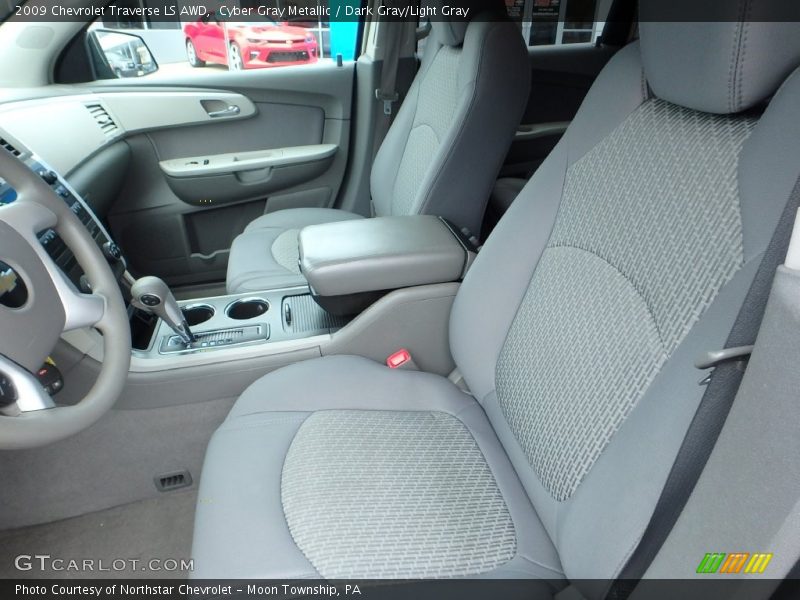 Cyber Gray Metallic / Dark Gray/Light Gray 2009 Chevrolet Traverse LS AWD