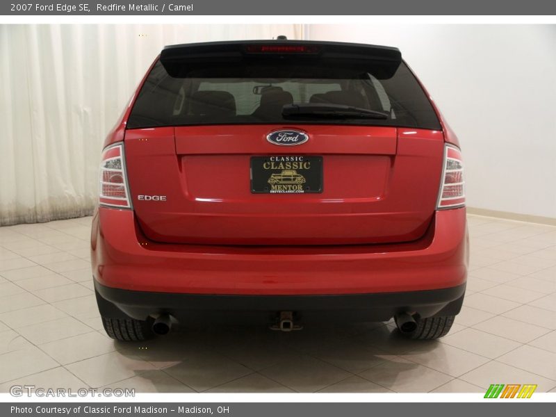 Redfire Metallic / Camel 2007 Ford Edge SE