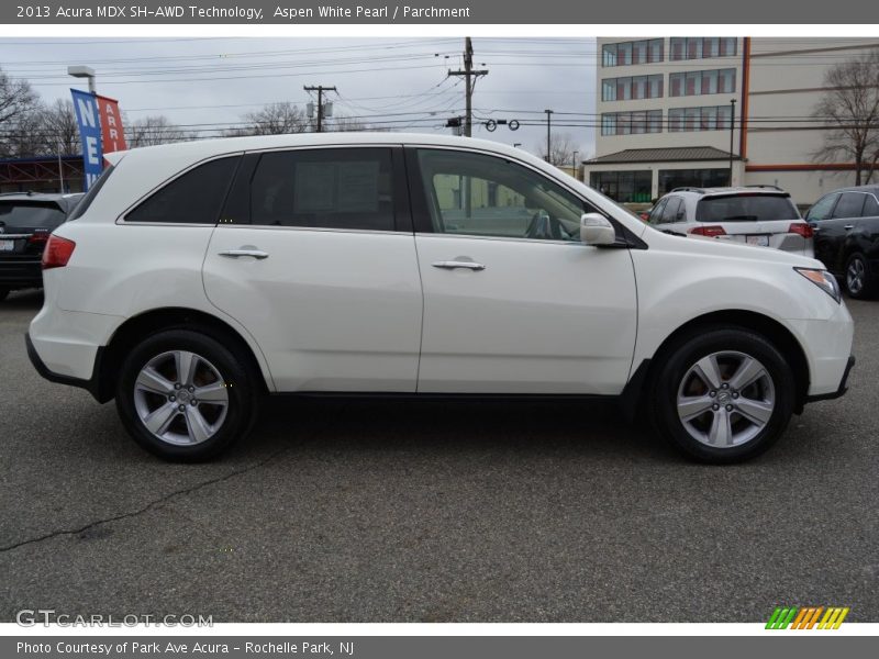 Aspen White Pearl / Parchment 2013 Acura MDX SH-AWD Technology
