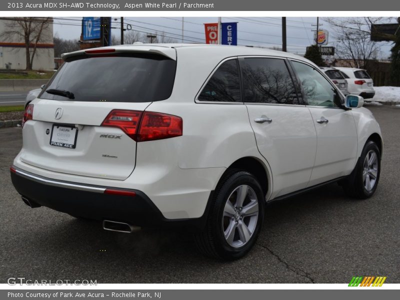 Aspen White Pearl / Parchment 2013 Acura MDX SH-AWD Technology