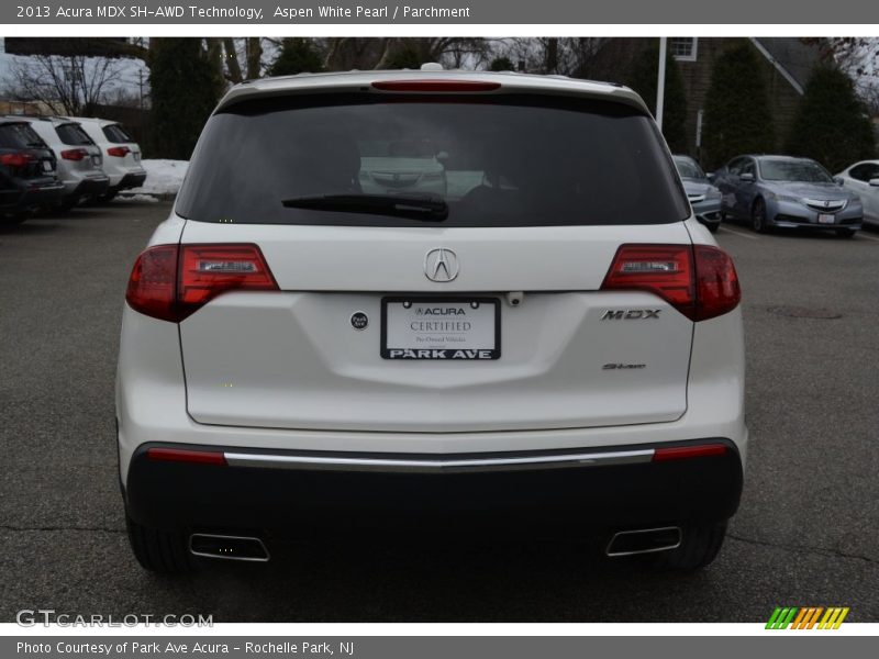 Aspen White Pearl / Parchment 2013 Acura MDX SH-AWD Technology