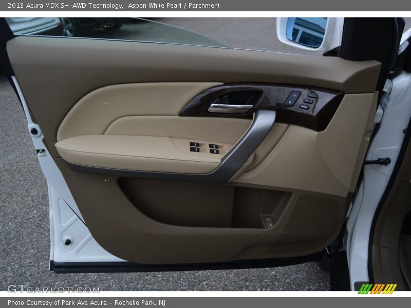 Aspen White Pearl / Parchment 2013 Acura MDX SH-AWD Technology