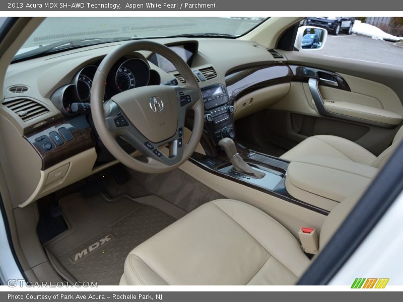 Aspen White Pearl / Parchment 2013 Acura MDX SH-AWD Technology