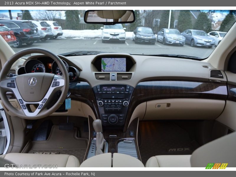 Aspen White Pearl / Parchment 2013 Acura MDX SH-AWD Technology