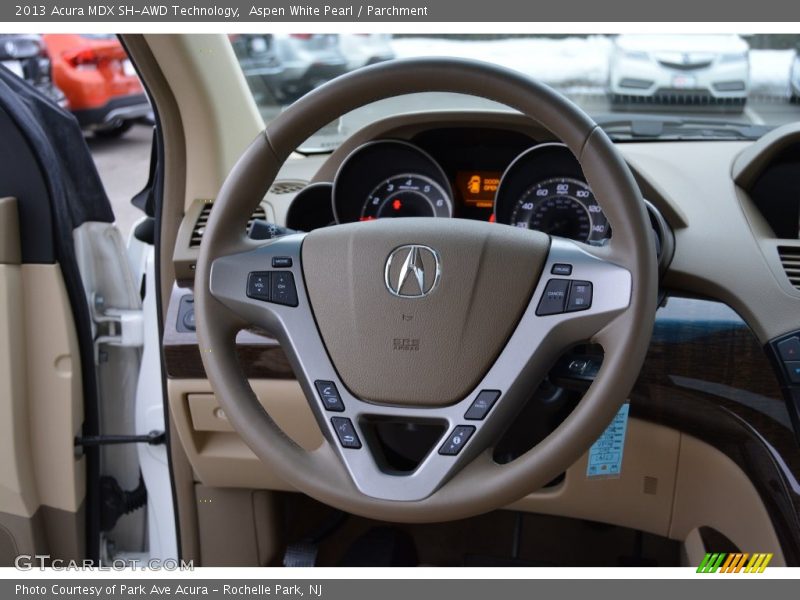 Aspen White Pearl / Parchment 2013 Acura MDX SH-AWD Technology