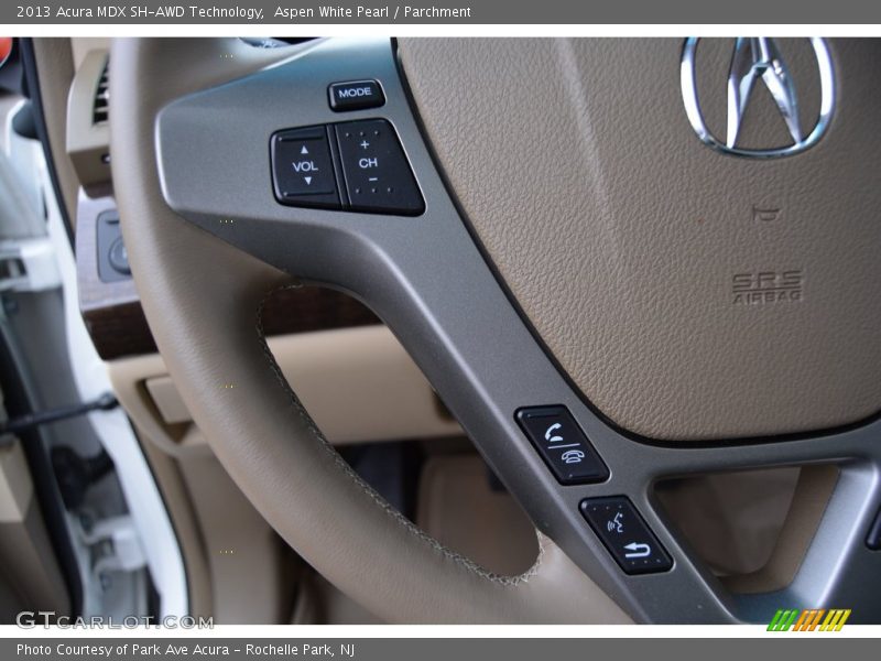 Aspen White Pearl / Parchment 2013 Acura MDX SH-AWD Technology