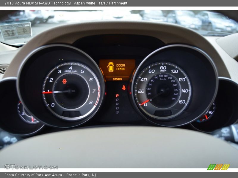 Aspen White Pearl / Parchment 2013 Acura MDX SH-AWD Technology