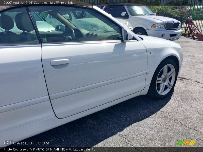 Ibis White / Beige 2007 Audi A4 2.0T Cabriolet