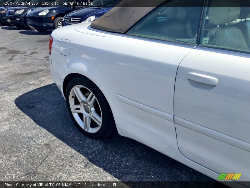 Ibis White / Beige 2007 Audi A4 2.0T Cabriolet