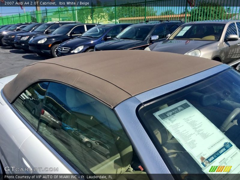 Ibis White / Beige 2007 Audi A4 2.0T Cabriolet
