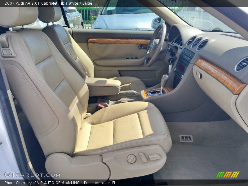 Ibis White / Beige 2007 Audi A4 2.0T Cabriolet