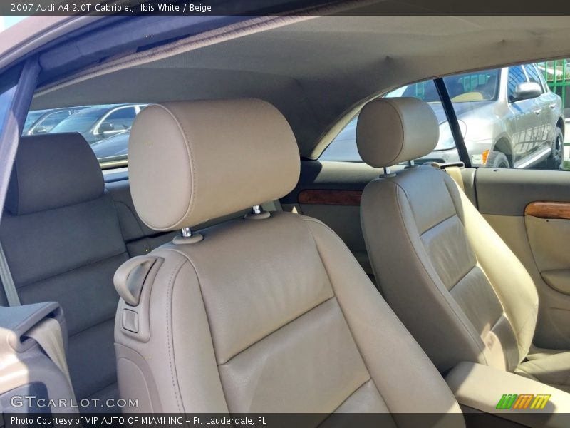 Ibis White / Beige 2007 Audi A4 2.0T Cabriolet