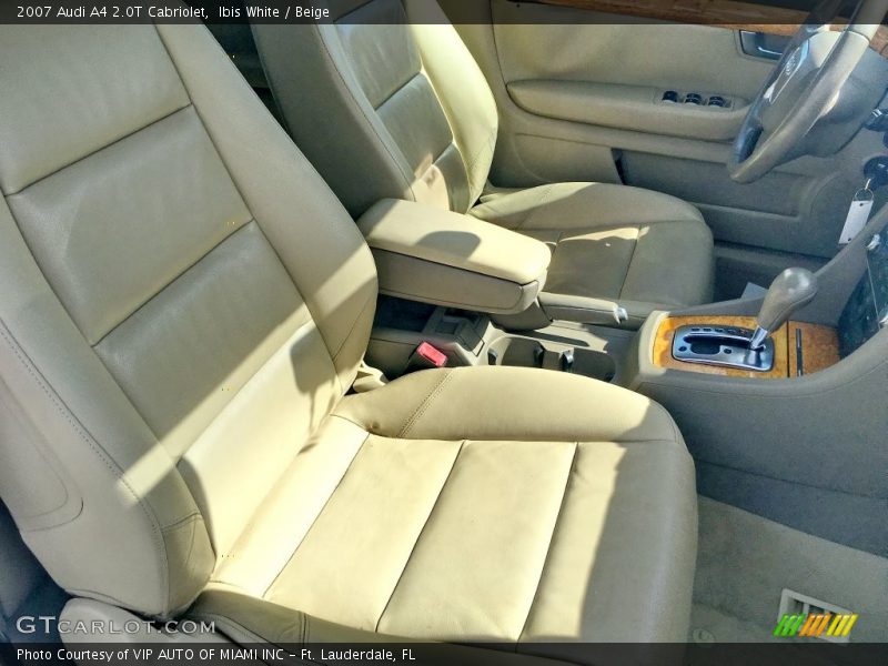 Ibis White / Beige 2007 Audi A4 2.0T Cabriolet