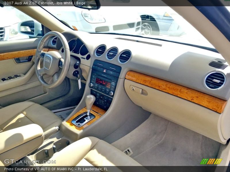 Ibis White / Beige 2007 Audi A4 2.0T Cabriolet