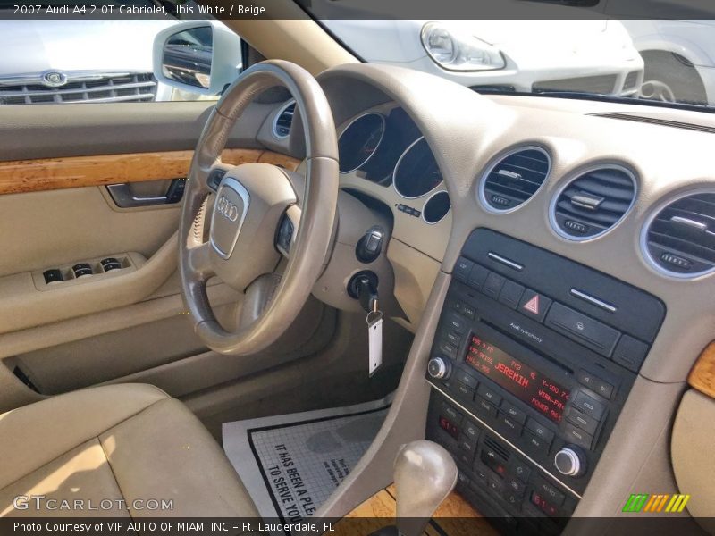 Ibis White / Beige 2007 Audi A4 2.0T Cabriolet