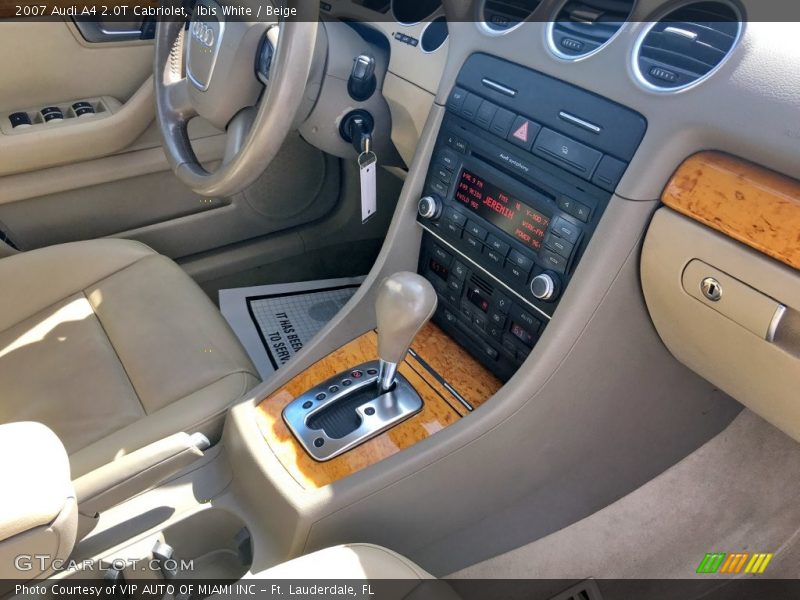 Ibis White / Beige 2007 Audi A4 2.0T Cabriolet