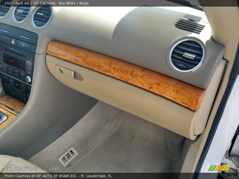 Ibis White / Beige 2007 Audi A4 2.0T Cabriolet