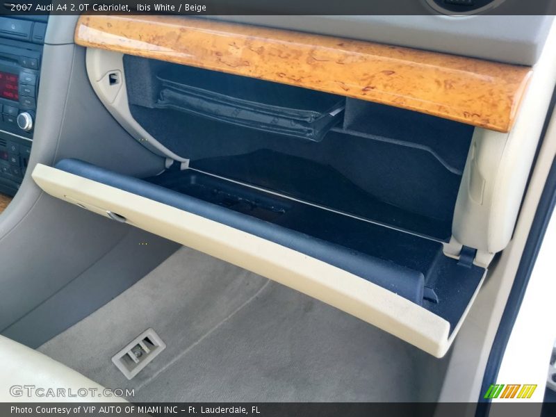 Ibis White / Beige 2007 Audi A4 2.0T Cabriolet