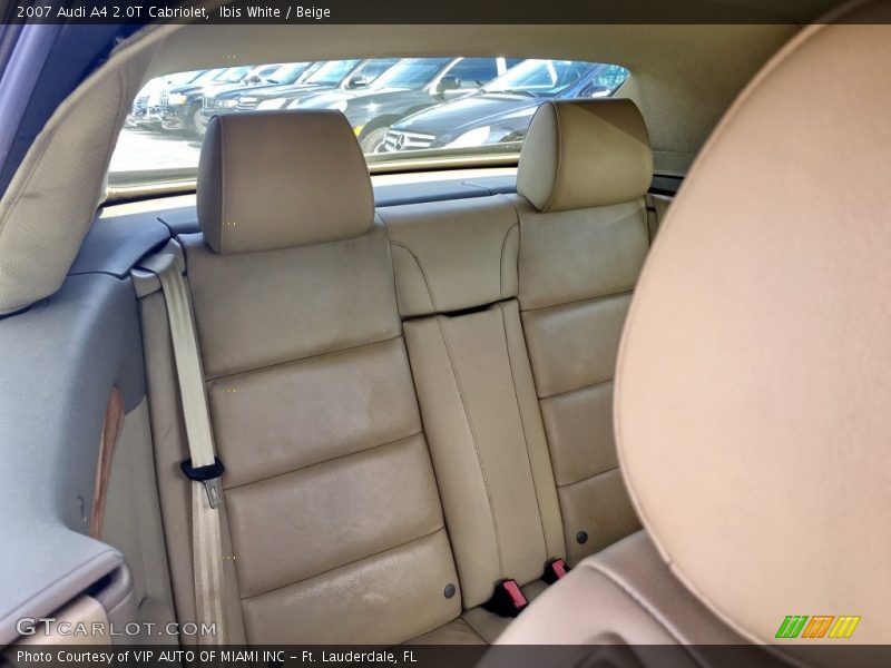 Ibis White / Beige 2007 Audi A4 2.0T Cabriolet