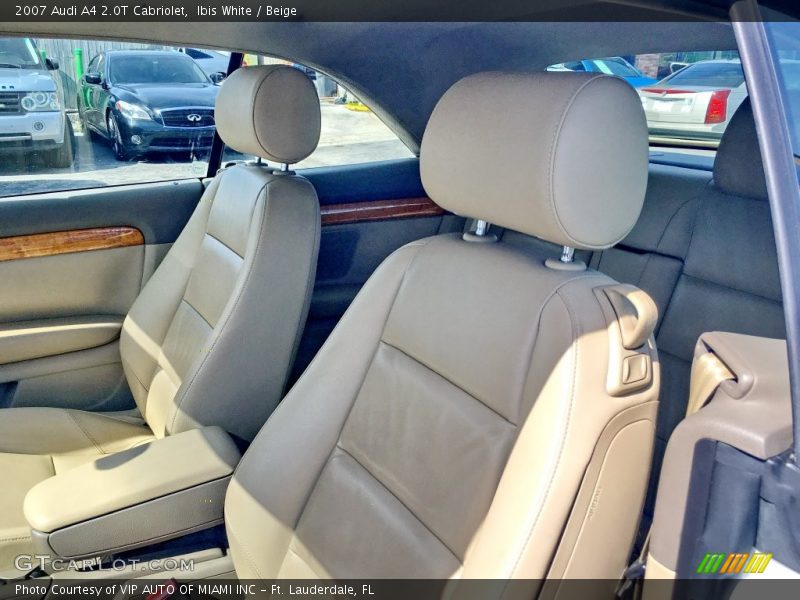 Ibis White / Beige 2007 Audi A4 2.0T Cabriolet